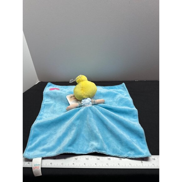 Disney Baby Cinderella Plush Security Blanket Lovey Blue & Pink 14" Soft Cuddly - Picture 6 of 9